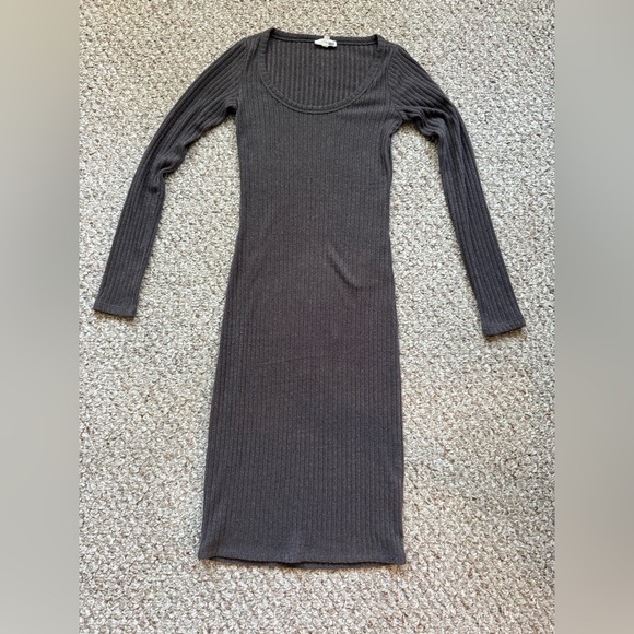 Wilfred Free Anouck Ribbed Long Sleeve Dress Sz XS - Picture 1 of 6